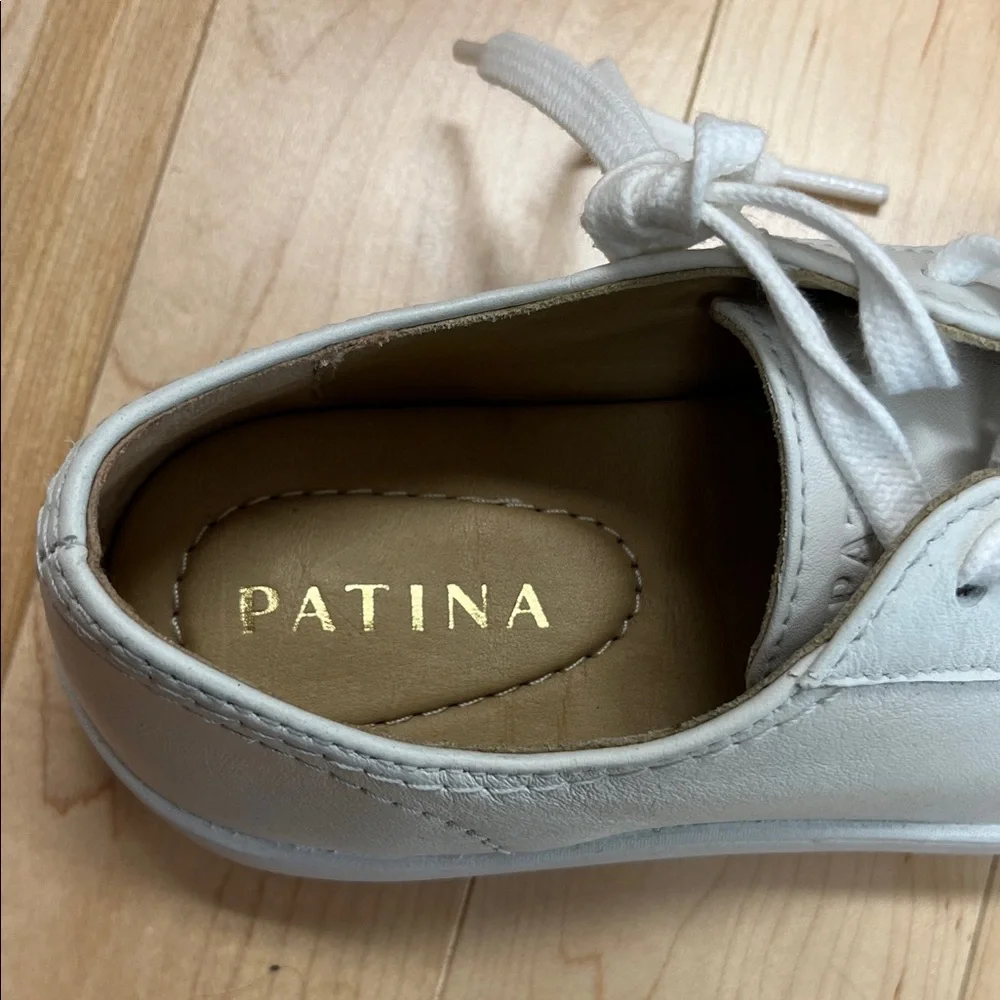 Patina Portland Leather White Casual Sneakers - Picture 2 of 11